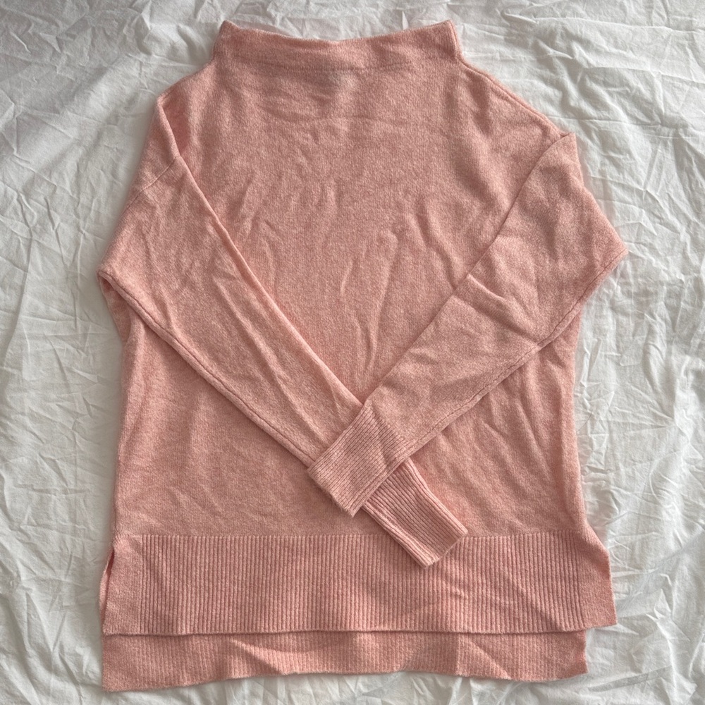 Ann Taylor Soft Pink Turtleneck Sweater